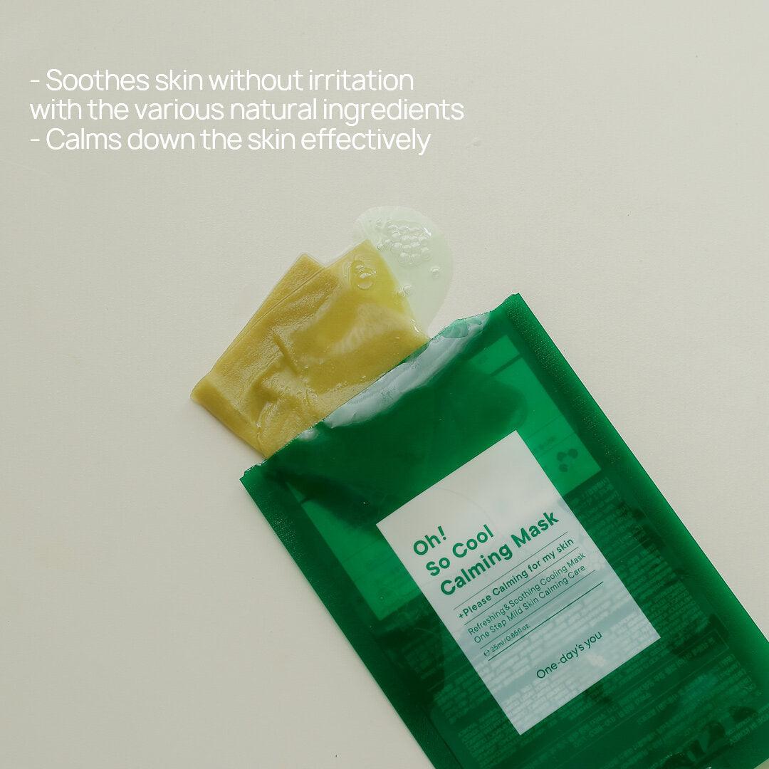 [One-day's you] Oh! So Cool Calming Mask 25ml x 10ea Mask Sheet One-day's you