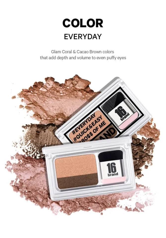 16BRAND Sixteen Eye Magazine (7colors) EYESHADOW 16BRAND #1 EVERY DAY