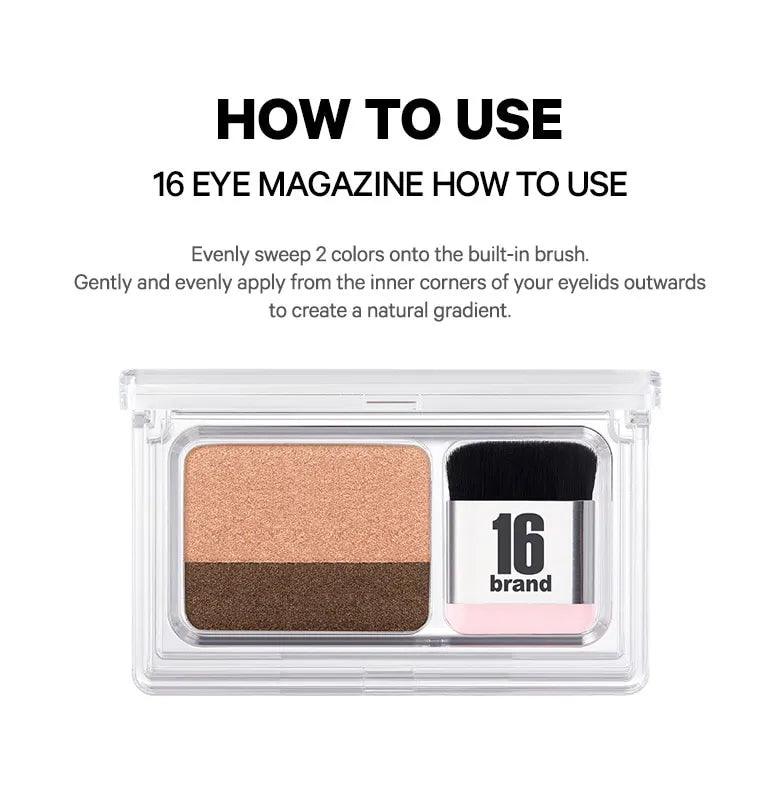16BRAND Sixteen Eye Magazine (7colors) EYESHADOW 16BRAND
