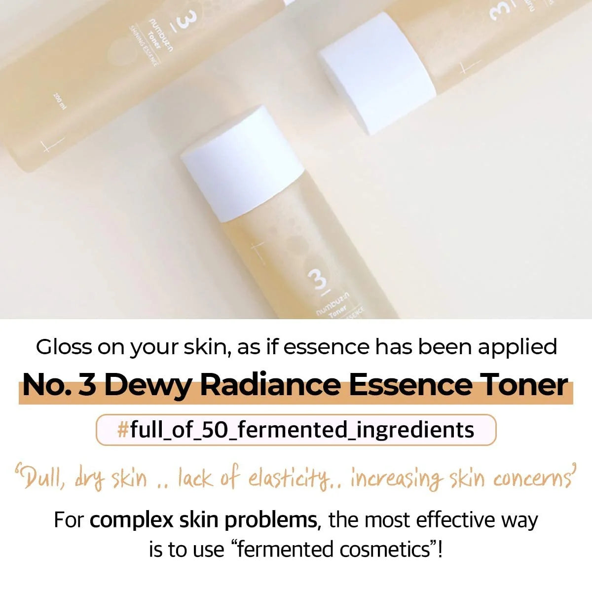 numbuzin No.3 Super Glowing Essence Toner-thekimyoung.com