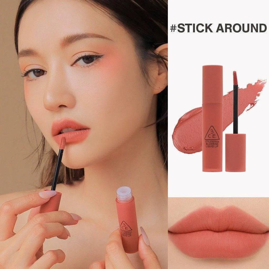 3CE Blurring Liquid Lip 5.5g (10 Colors) LIP TINT 3CE #Stick Around