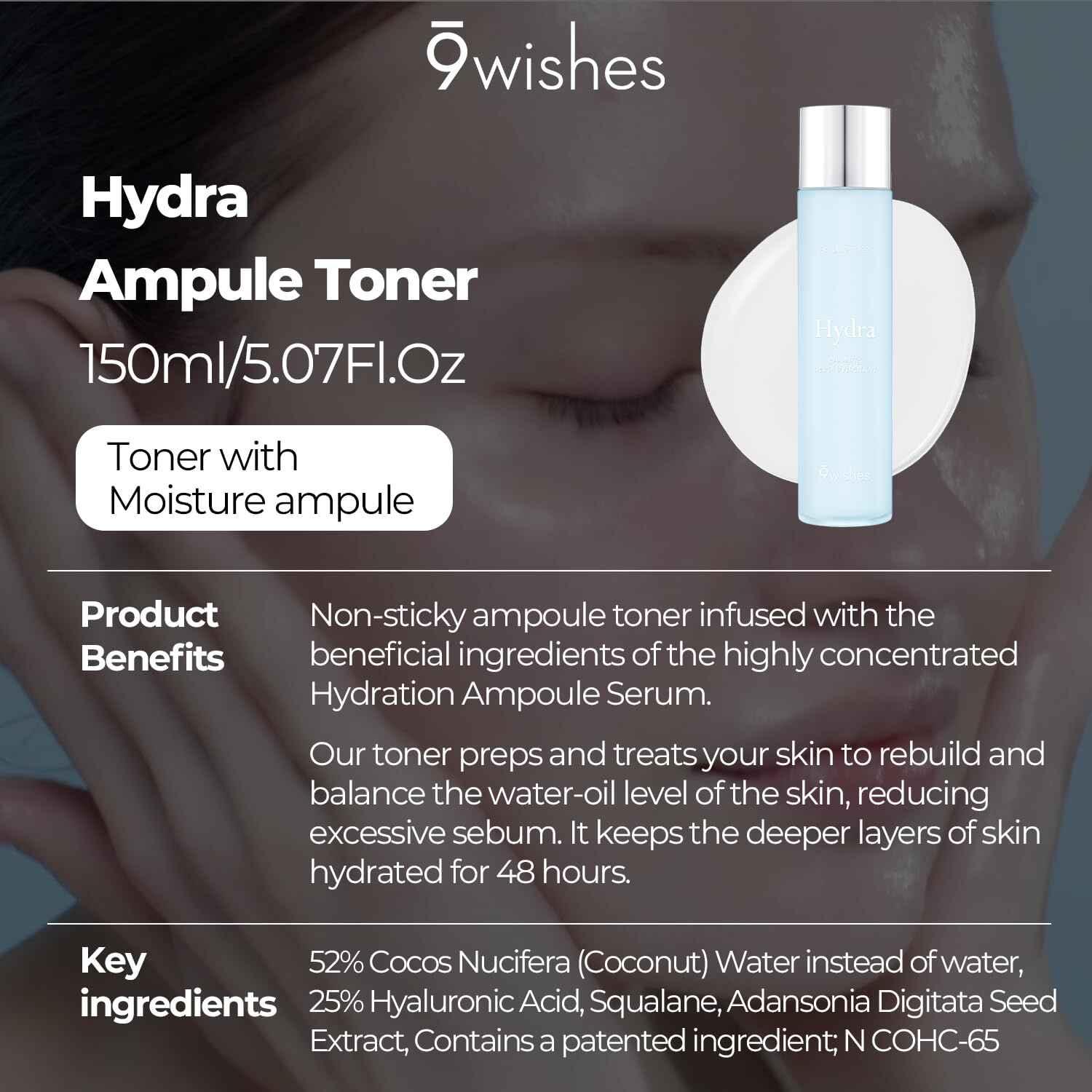 9wishes Hydra Ampule Toner 150ml Toner 9wishes