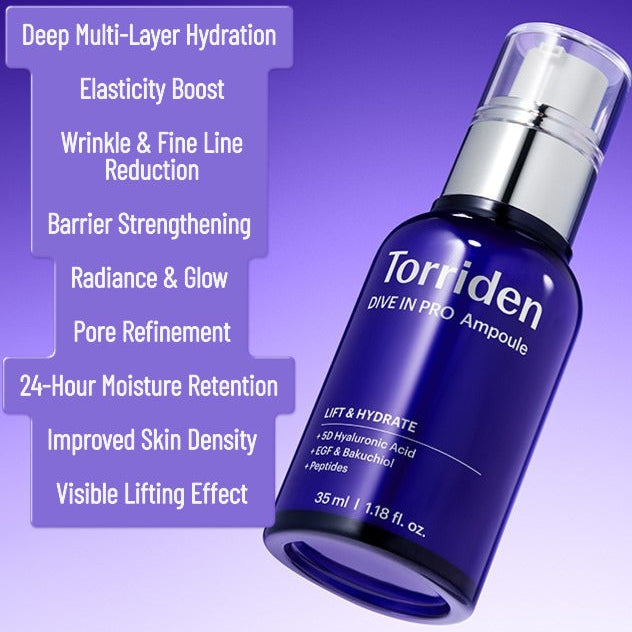 Torriden - Dive-in Pro Low Molecular Weight Hyaluronic Acid Ampoule (35ml)-thekimyoung.com