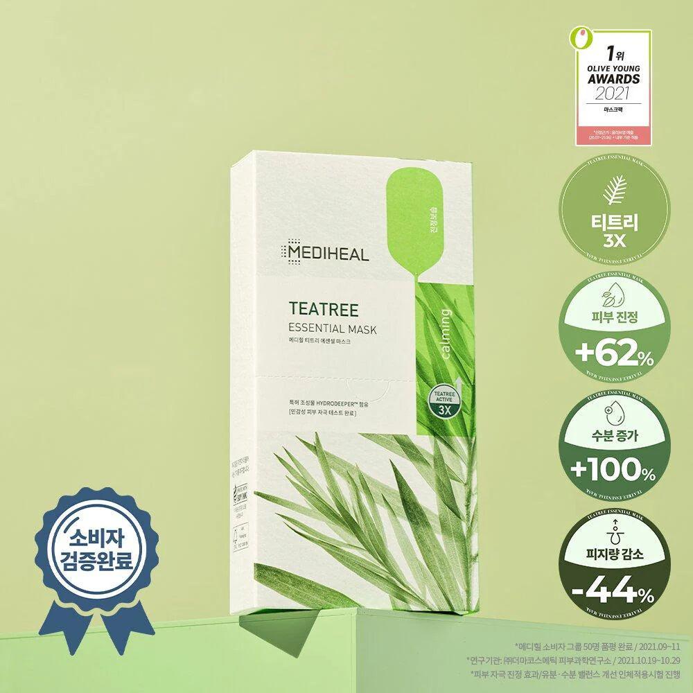 MEDIHEAL Tea Tree Essential Mask Sheet 10P-thekimyoung.com
