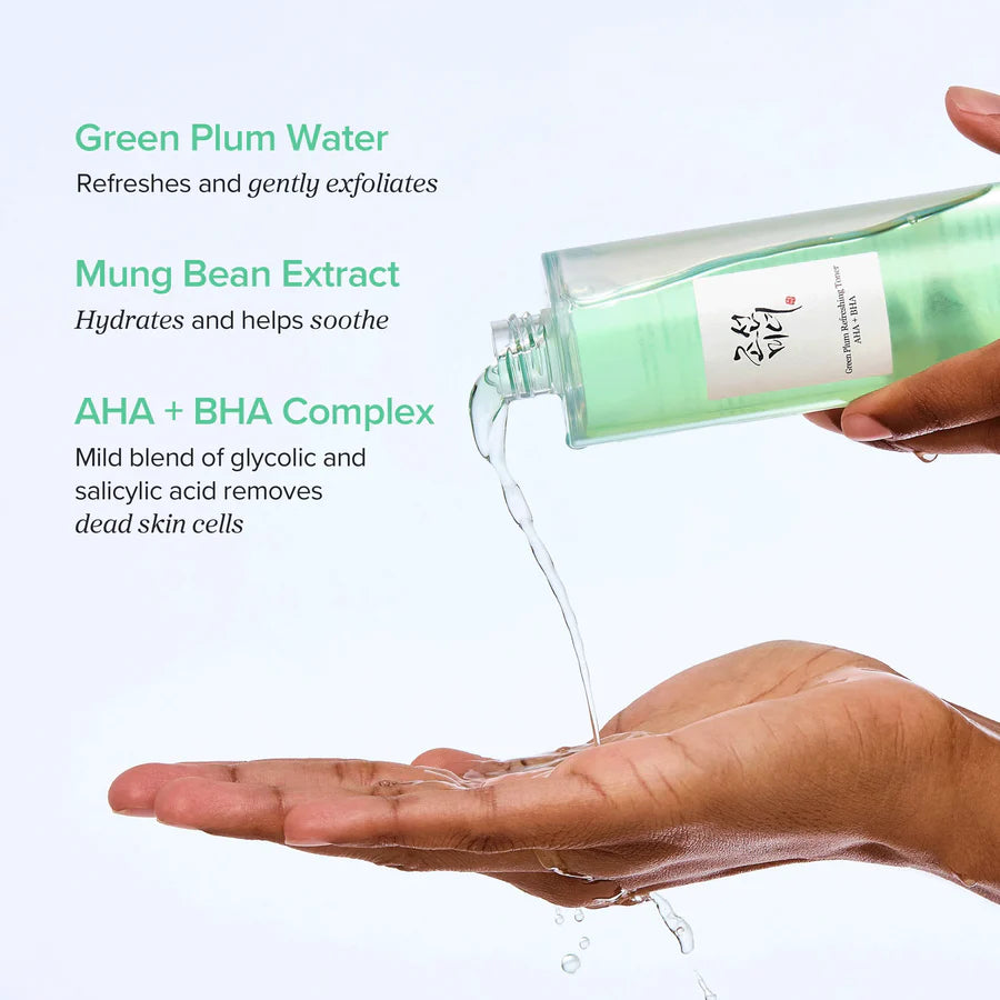 Beauty of Joseon - Green Plum Refreshing Toner: AHA + BHA (150ml)-thekimyoung.com