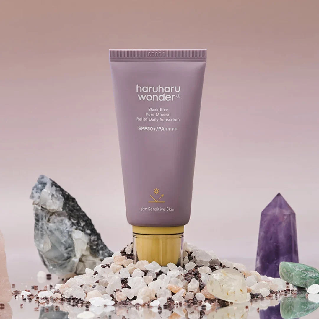 haruharu wonder - Black Rice Pure Mineral Relief Daily Sunscreen SPF50+ 50ml-thekimyoung.com
