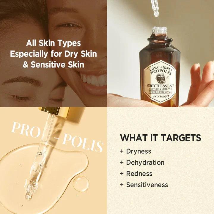 SKINFOOD Royal Honey Propolis Enrich Essence 50ml-thekimyoung.com