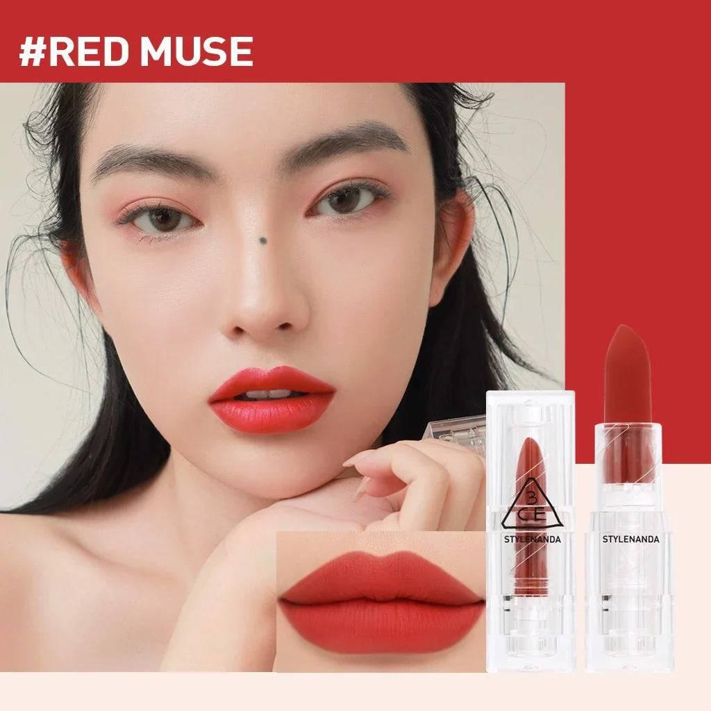 3CE Soft Matte Lipstick 3.5g (10 Colors) Lipstick 3CE #Red Muse