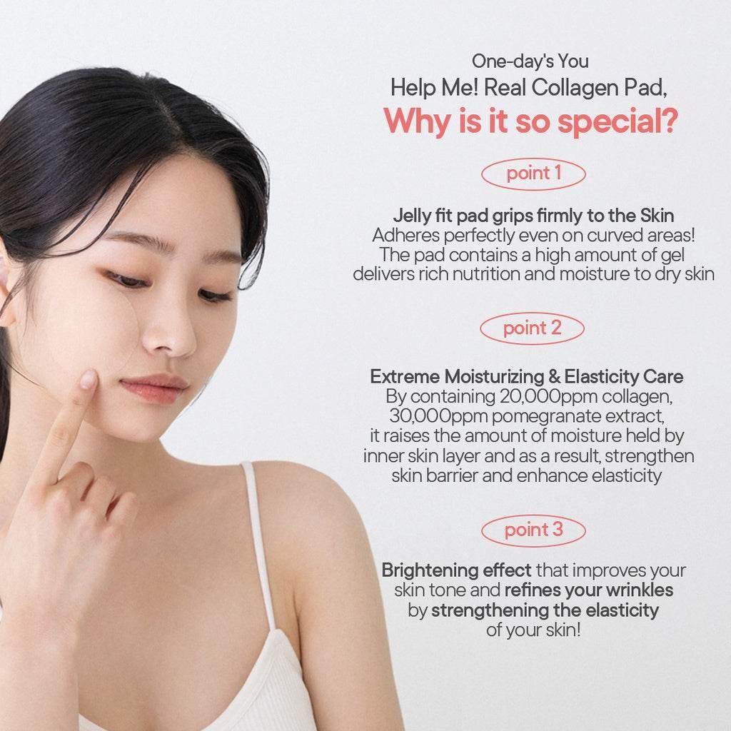 One-day's you Help Me! Real Collagen Pad 130ml(70 pads)-thekimyoung.com