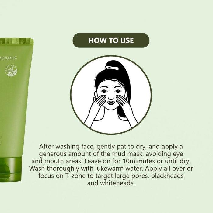 [NATURE REPUBLIC] Bamboo Charcoal Mud Pack 150g-thekimyoung.com