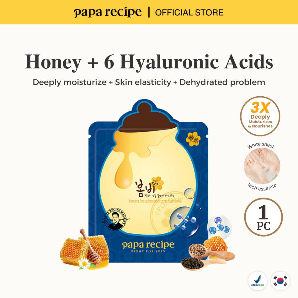 papa recipe Bombee Pepta Ampoule Honey Mask Pack Set 25g x 10 pcs-thekimyoung.com