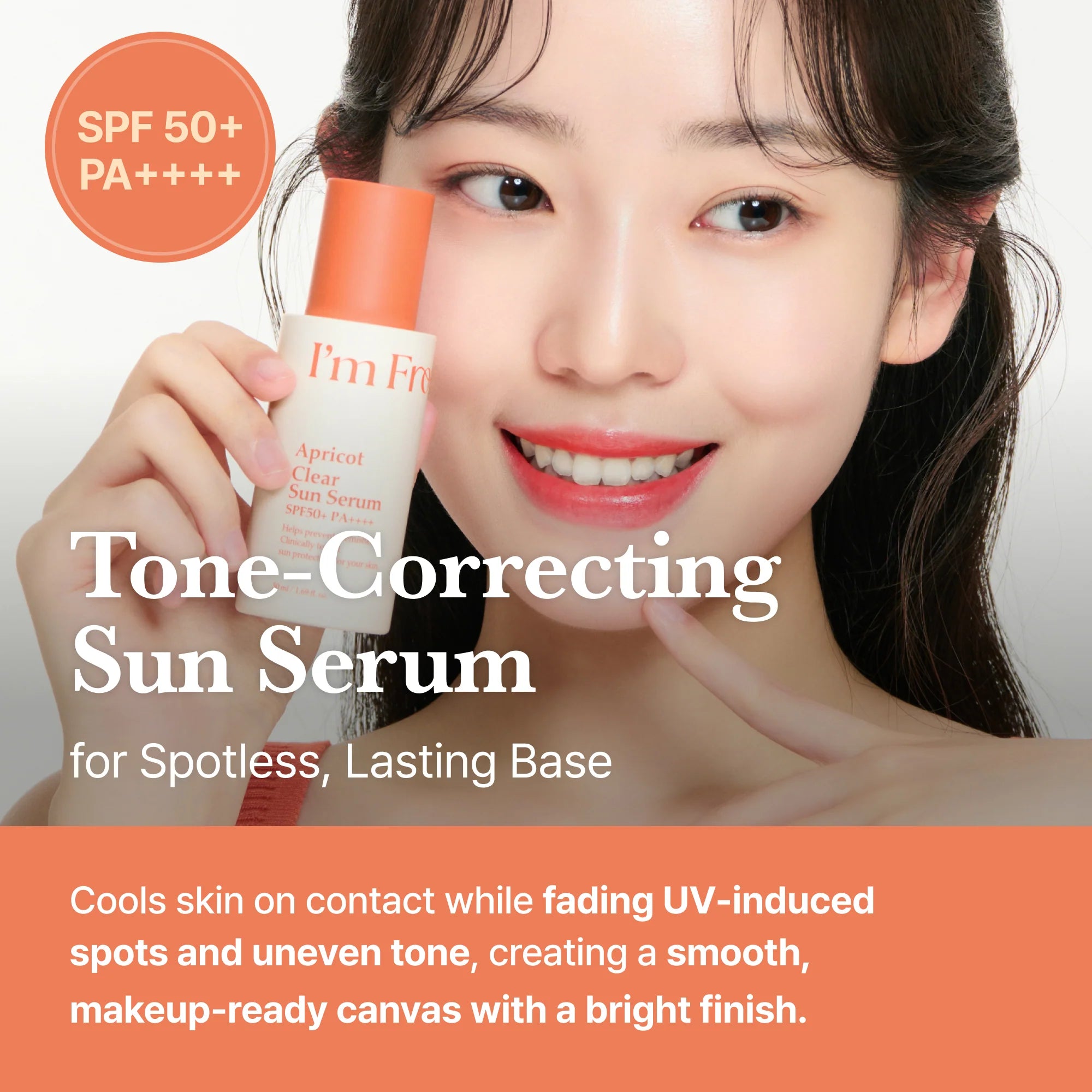 I'm From - Apricot Clear Sun Serum SPF 50+ PA++++ (50ml)-thekimyoung.com