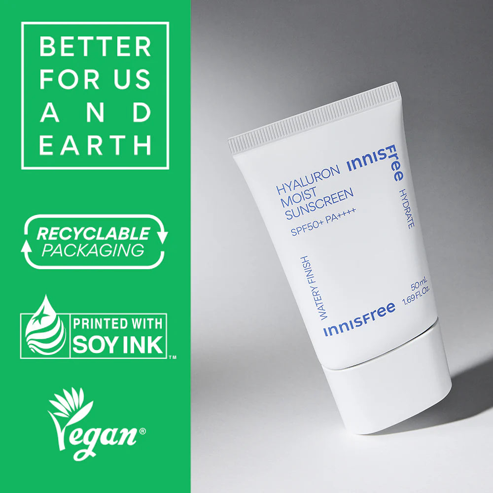 innisfree - Hyaluron Moist Sunscreen SPF50+ PA++++ 50ml-thekimyoung.com