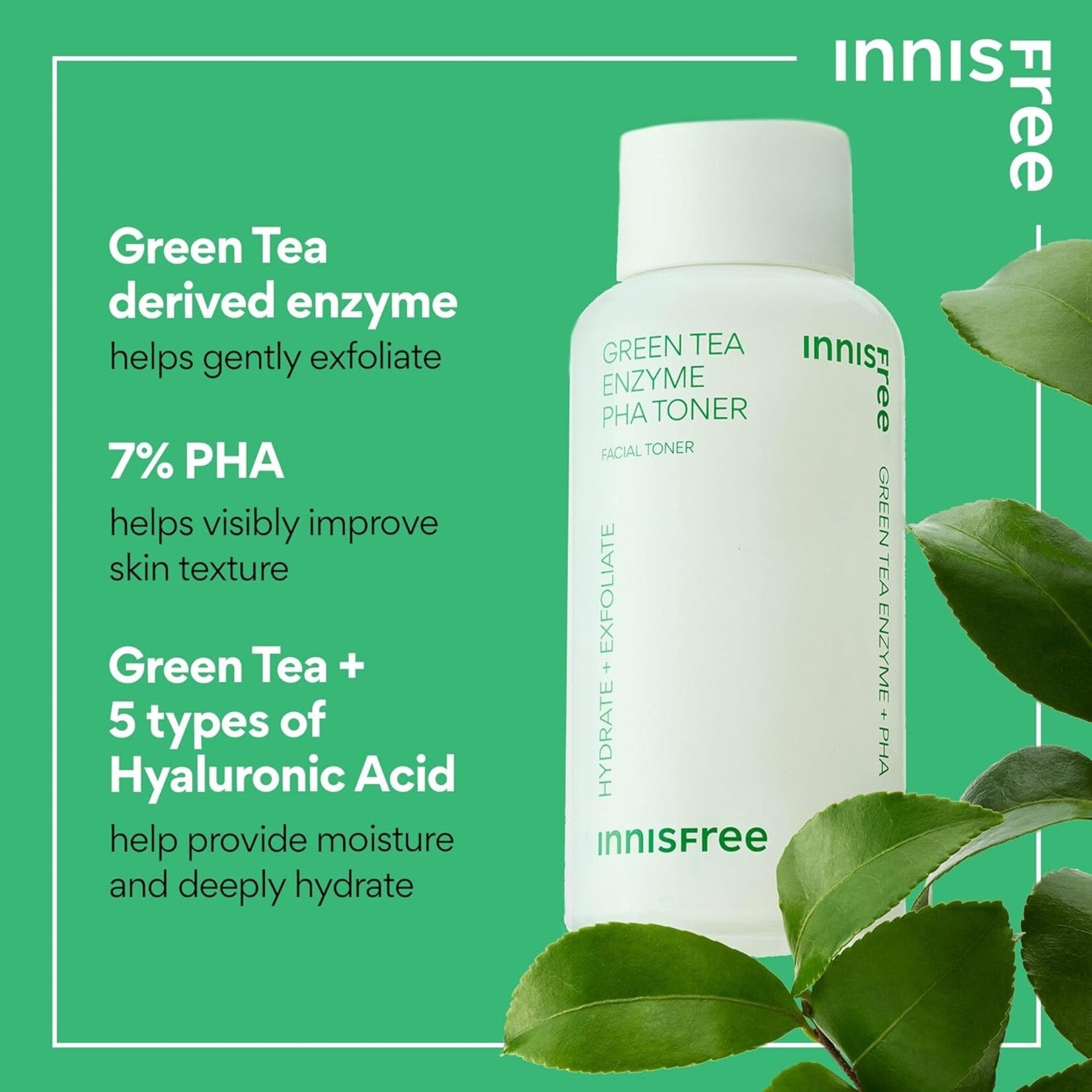 innisfree Green Tea Hyaluronic Skin 170ml Toner innisfree