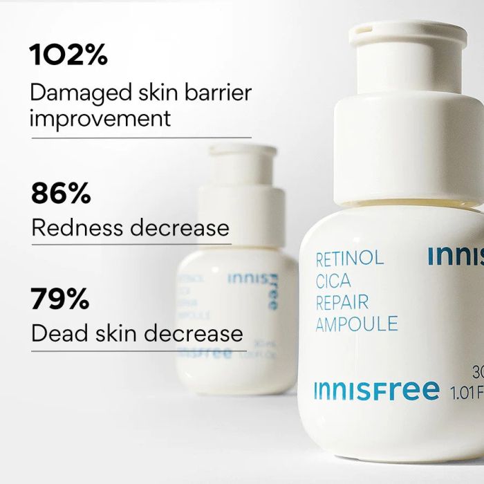 innisfree Retinol Cica Repair Ampoule - Soothing Pore & Blemish Care-thekimyoung.com
