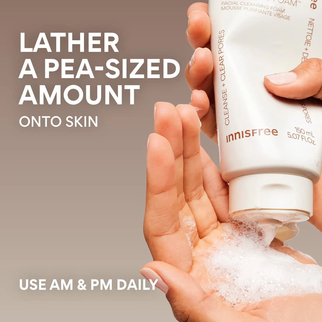 innisfree Volcanic BHA Pore Cleansing Foam 150ml-thekimyoung.com