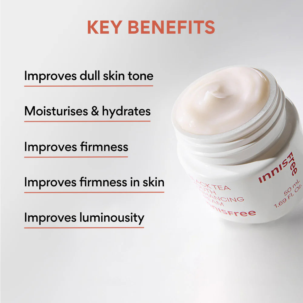 innisfree Black Tea Youth Enhancing Cream 50ml Face Cream innisfree