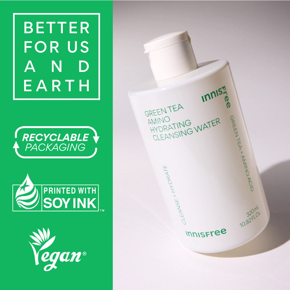 innisfree Green Tea Amino Hydrating Cleansing Water 320ml Cleansing Water innisfree