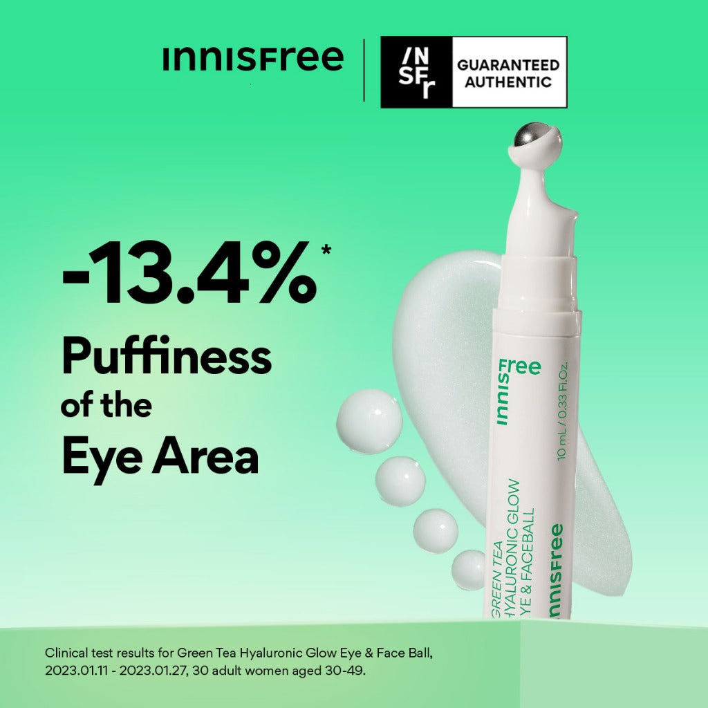 innisfree Green Tea Hyaluronic Glow Eye & Face Ball 10ml Eye Cream innisfree
