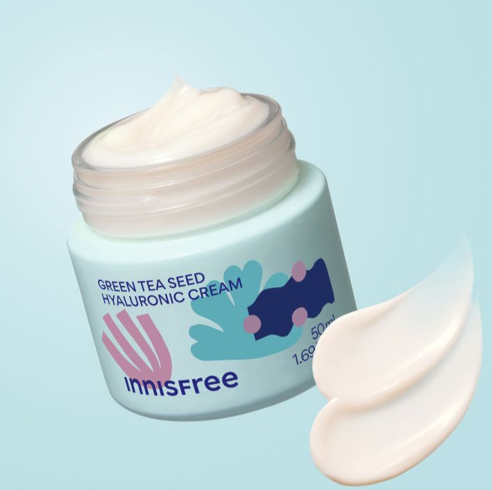 innisfree Green Tea Seed Hyaluronic Cream 50ml Moisturizer Cream innisfree Makitoi Limited Edition