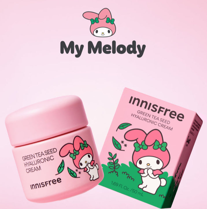 innisfree Green Tea Seed Hyaluronic Cream 50ml Moisturizer Cream innisfree My Melody Edition