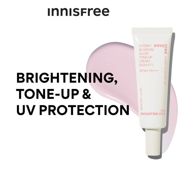 innisfree Jeju Cherry Blossom Tone-Up Cream(Skin-Fit) 50ml SPF50+ PA++++-thekimyoung.com