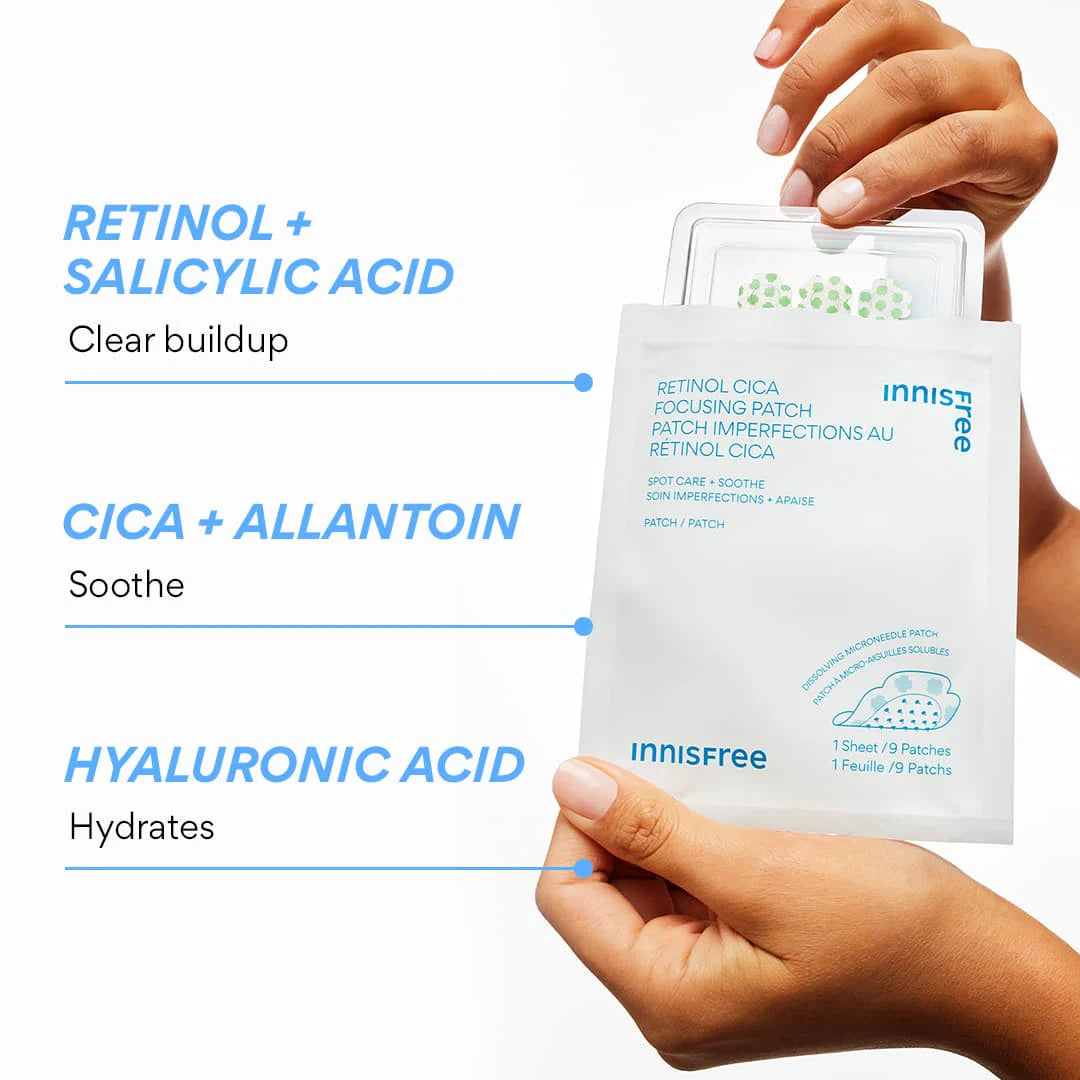 innisfree Retinol Cica Ampoule Focusing Patch 1ea/9 patches-thekimyoung.com