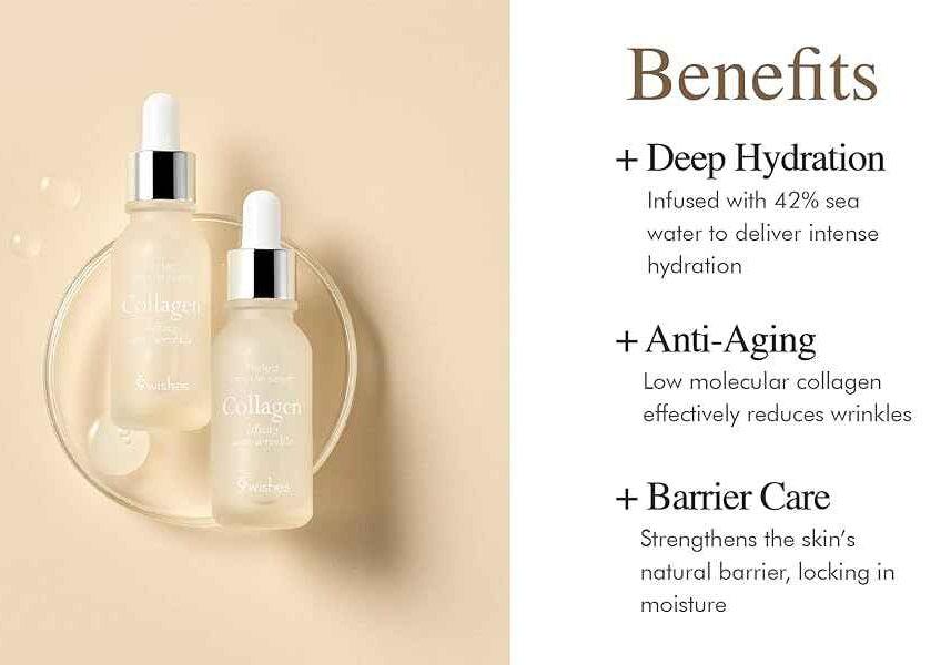 9Wishes Ultimate Collagen Ampoule Serum - 25ml Face Serum 9wishes