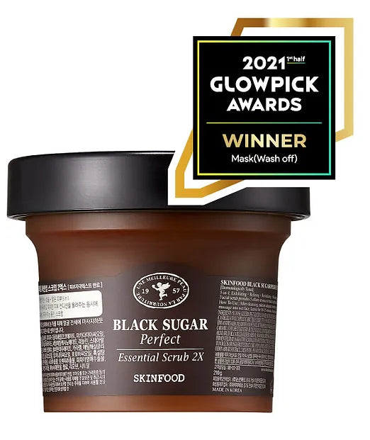 Skinfood Black Sugar Perfect Essential scrub 2X-thekimyoung.com