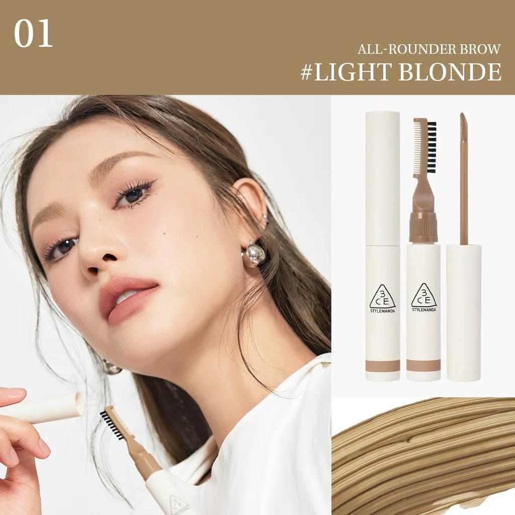 3CE All Rounder Brow 6.5ml (3 Colors) Eyebrow Color 3CE #LIGHT BLONDE