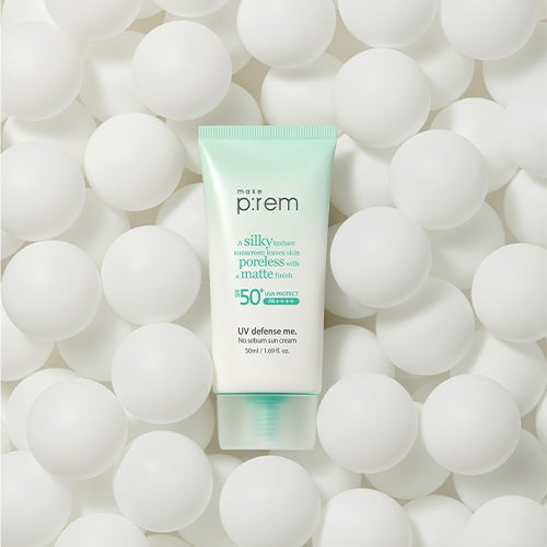 make p:rem UV Defense Me. No Sebum Sun Cream SPF50+ PA++++ ( 50ml + 50 ML ) Sunscreen make p:rem