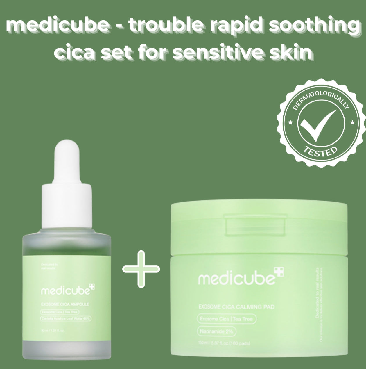 medicube trouble rapid soothing cica set for sensitive skin Face Serum medicube