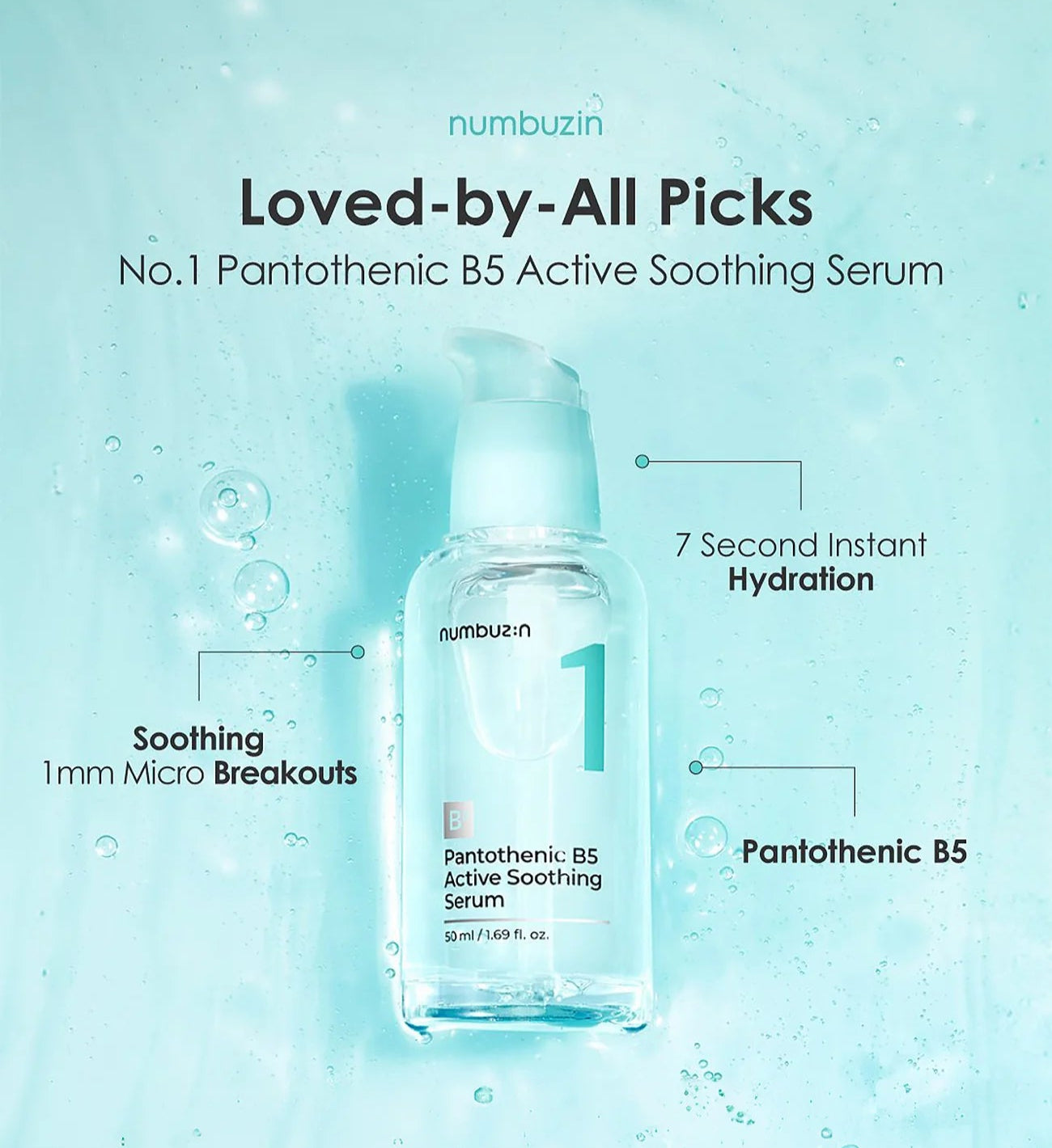 numbuzin No.1 Pantothenic B5 Active Soothing Serum-thekimyoung.com