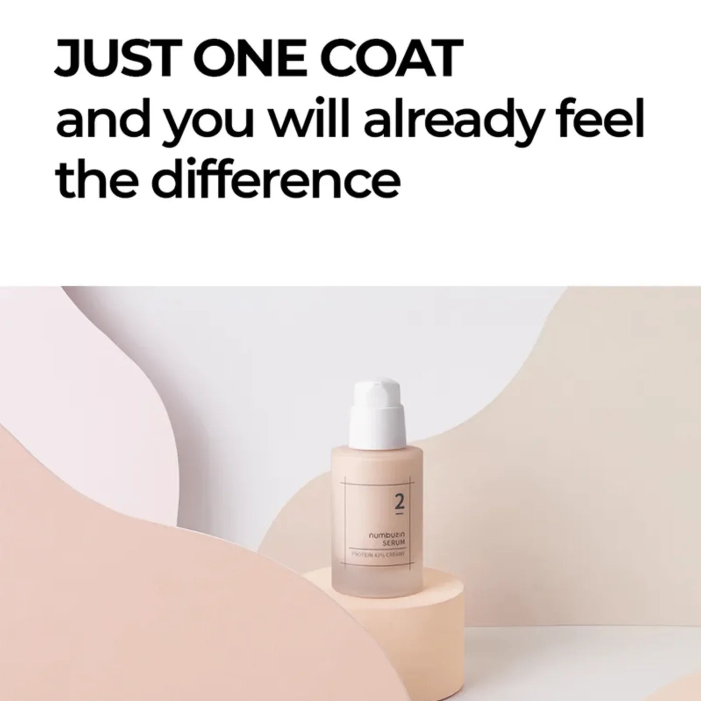 numbuzin No.2 Creamy 43% Protein Serum 50ml-thekimyoung.com
