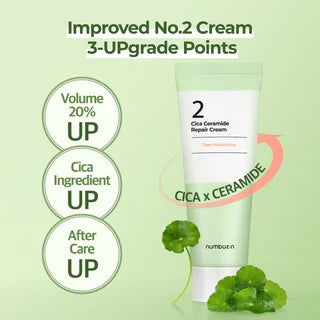 numbuzin No.2 Cica Ceramide Repair Cream-thekimyoung.com