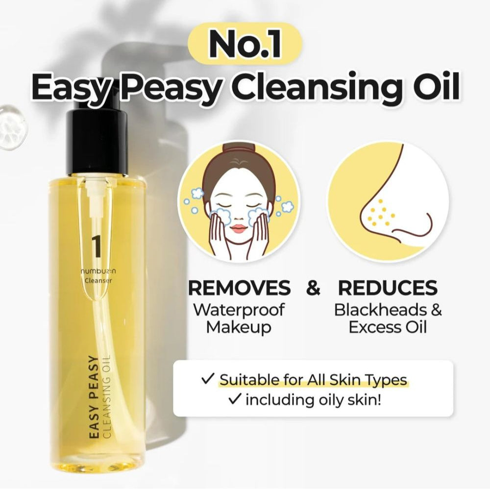 numbuzin No.1 Easy Peasy Cleansing Oil CLEANSING OIL numbuzin