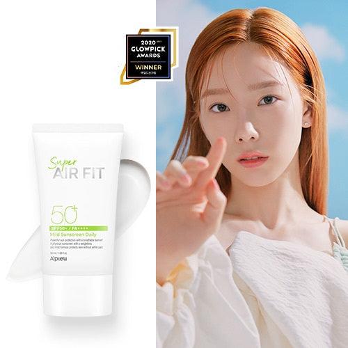 A'pieu Super Air Fit Mild Sunscreen Daily SPF50+ PA++++ 50ml-thekimyoung.com