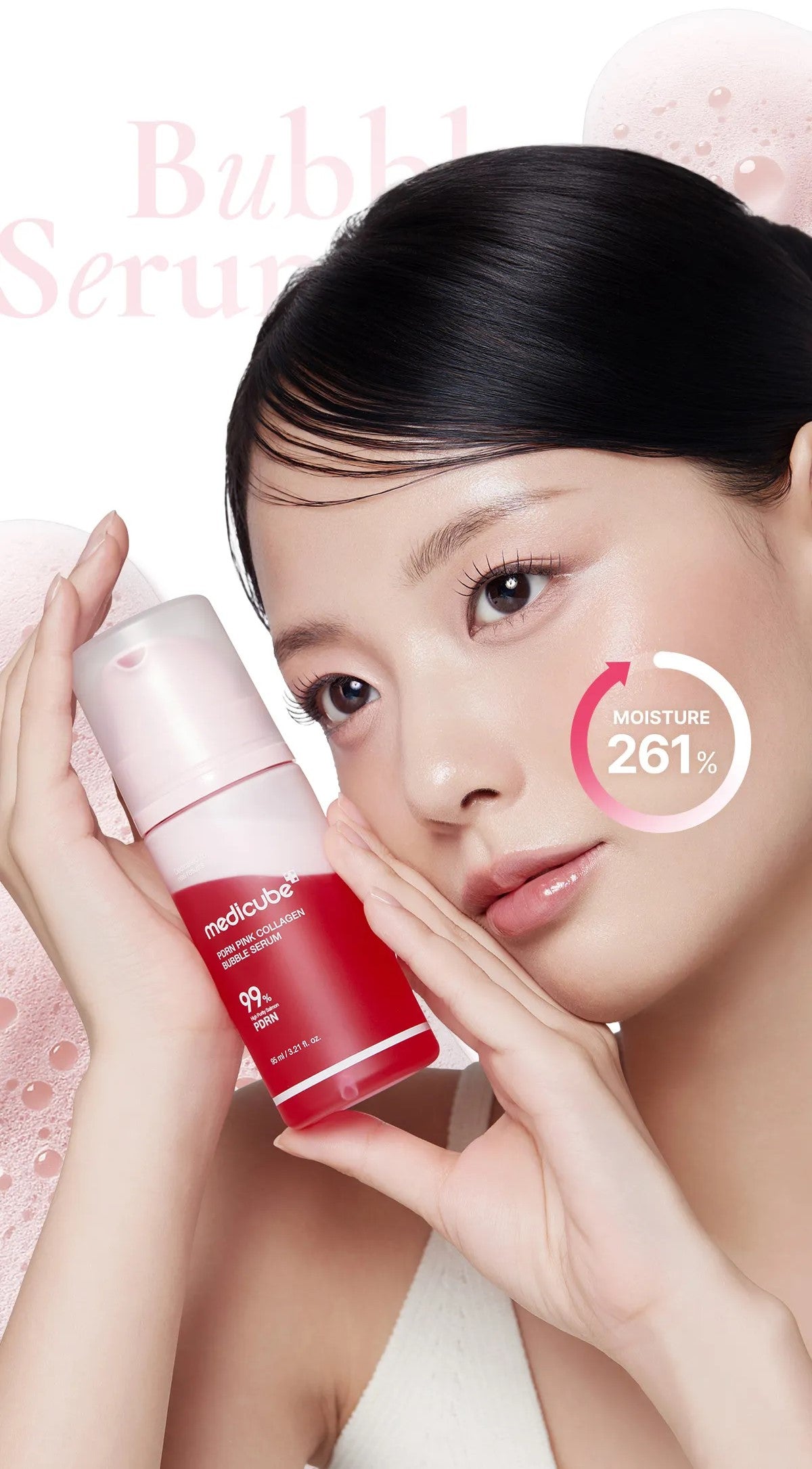 medicube PDRN Bubble Cream Serum 95ml Face Serum medicube