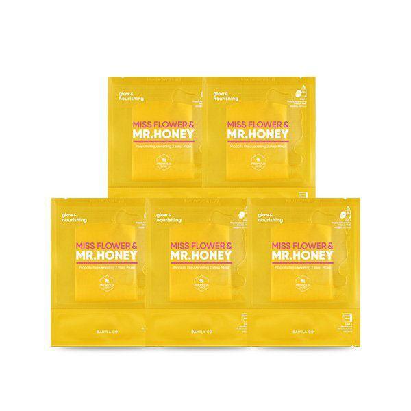 BANILA CO Miss Flower & Mr. Honey Propolis Rejuvenating 2 Step Mask x 10-thekimyoung.com