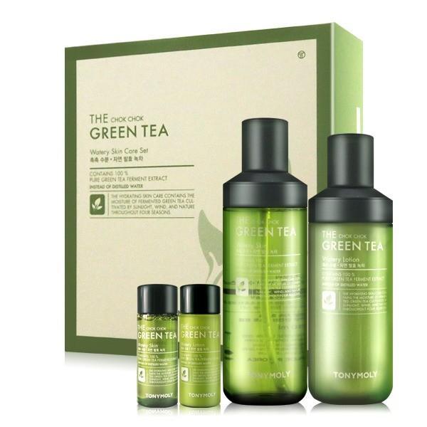 TONYMOLY The Chok Chok Green Tea Watery Skin care Set Skincare SET TONYMOLY