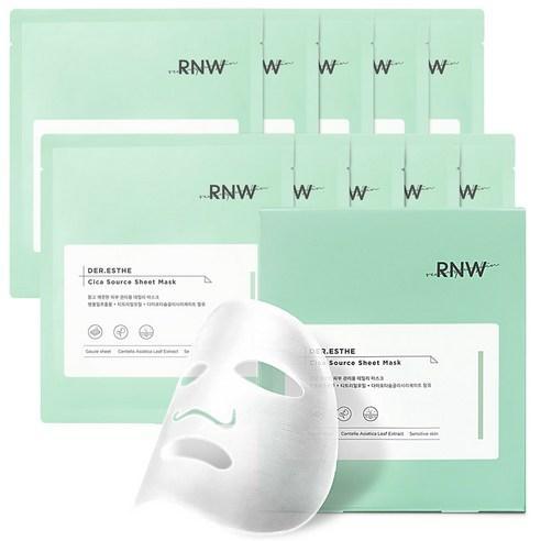 RNW DER.ESTHE Cica Source Sheet Mask 27ml x 10ea-thekimyoung.com
