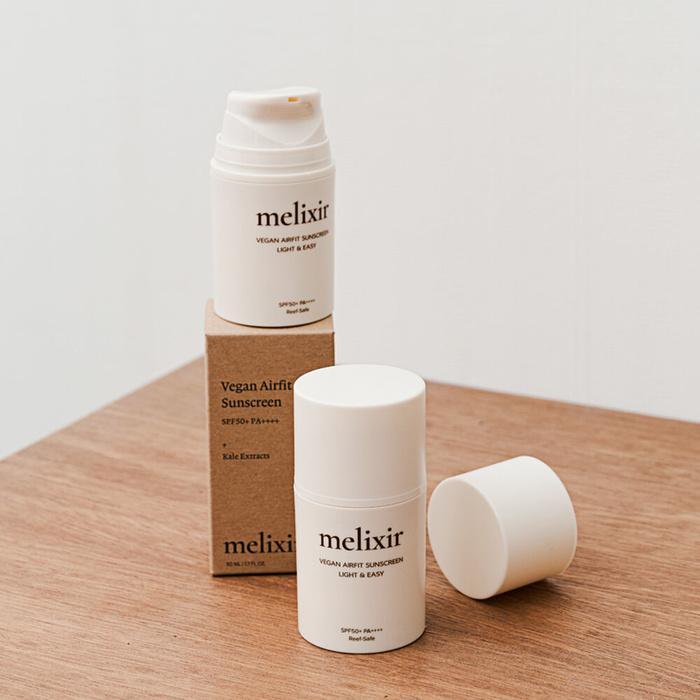 melixir Vegan Airfit Sunscreen SPF50+ PA++++ 50ml-thekimyoung.com