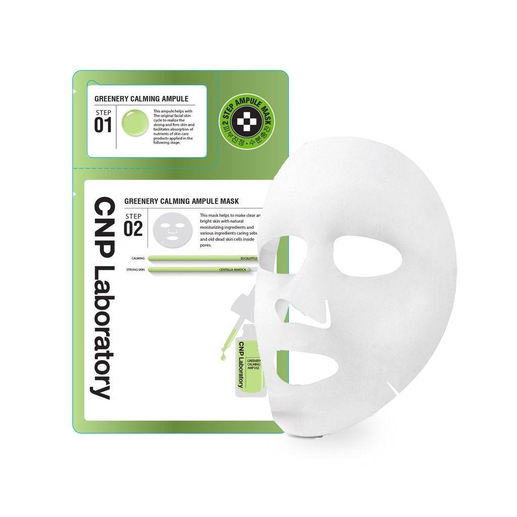CNP 2- Step Greenery Calming Ampule Mask 5 Sheets-thekimyoung.com