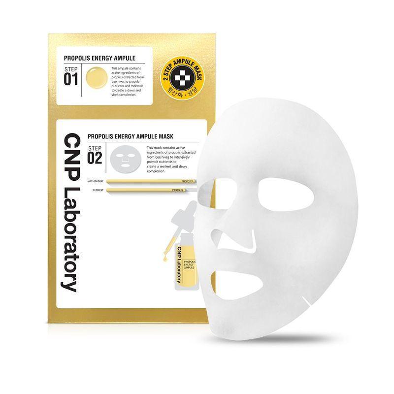 CNP 2-Step Propolis Energy Ampule Mask 5 Sheets-thekimyoung.com