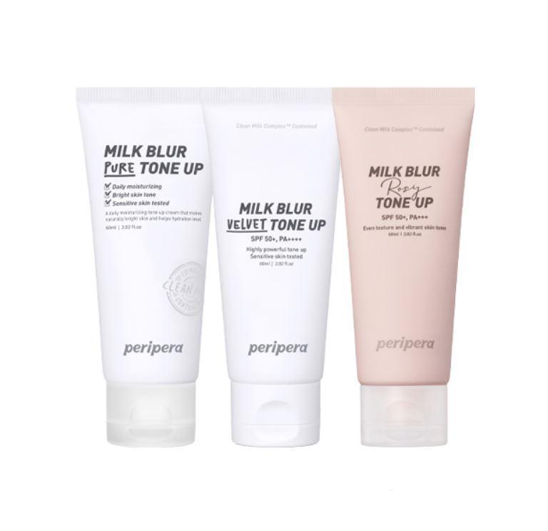 peripera Milk Blur Tone Up Cream 60ml (3-Style) Tone Up Cream peripera