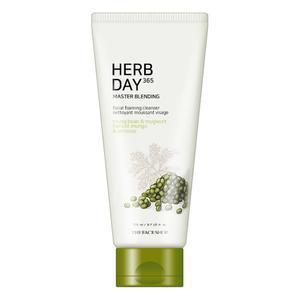 THE FACE SHOP Herb Day 365 Master Blending Facial Foaming Cleanser 170ml #Mungbean & Mugwort-thekimyoung.com