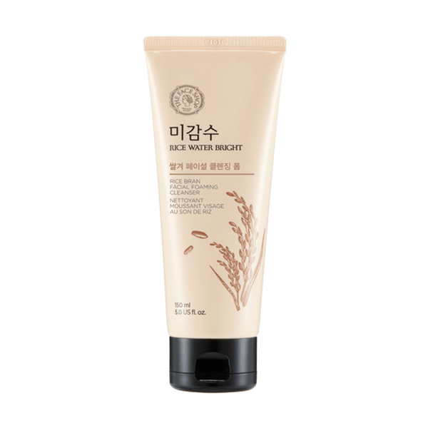 THE FACE SHOP Rice Water Bright Rice Bran Foaming Cleanser 150ml-thekimyoung.com