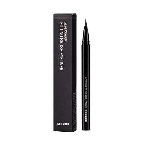 COSNORI Super Proof Fitting Brush Eyeliner 0.6g (3 Colors) Eyeliner COSNORI #01 BLACK