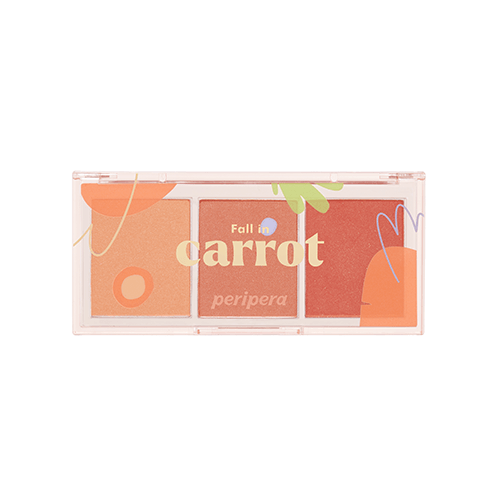 peripera All Take Mood Cheek Palette (3 Colors) Face Blush peripera 02 Fall in carrot