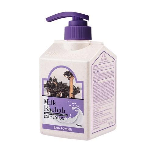 BIOKLASSE MILK BAOBAB Body Lotion 500ml - Baby Powder Scent Body Lotion BIOKLASSE